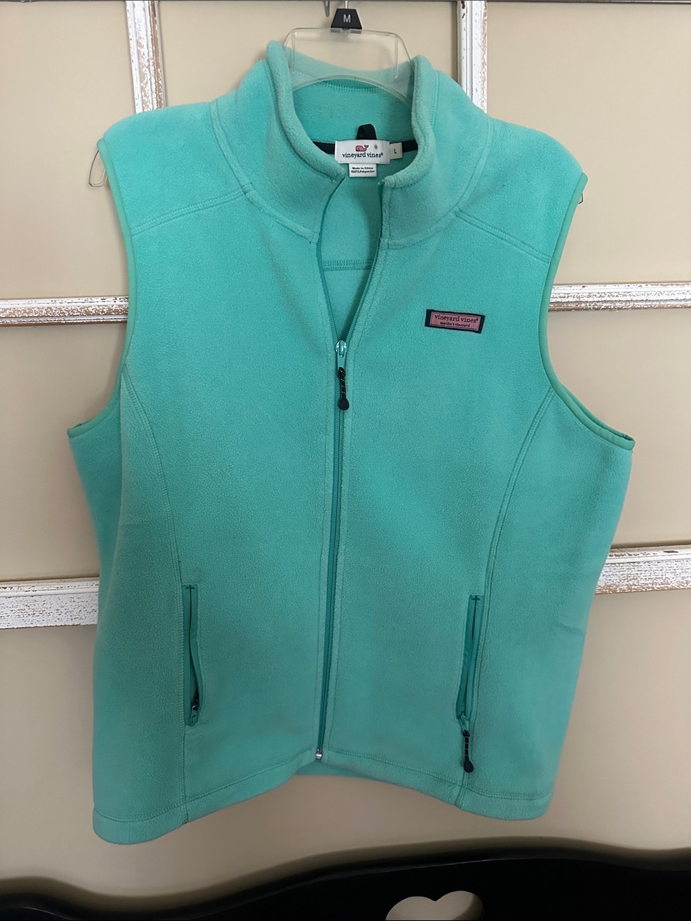 Vineyard Vines Aqua Fleece Zip Vest